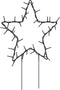 vidaXL - Kerstverlichting - ster - 3 - st - met - grondpinnen - 50 - LED's - 29 - cm