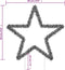 vidaXL - Kerstverlichting - ster - met - grondpinnen - 80 - LED's - 60 - cm