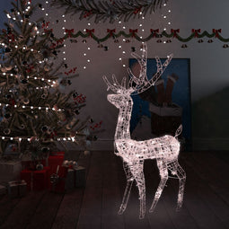 vidaXL - Kerstversiering - rendier - 140 - LED's - 120 - cm - acryl - warmwit