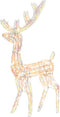 vidaXL - Kerstversiering - rendier - 140 - LED's - 120 - cm - acryl - meerkleurig