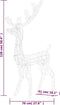 vidaXL - Kerstversiering - rendier - 140 - LED's - 120 - cm - acryl - warmwit