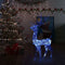 vidaXL - Kerstversiering - rendier - 140 - LED's - 120 - cm - acryl - blauw