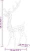vidaXL - Kerstversiering - rendier - 140 - LED's - 120 - cm - acryl - meerkleurig