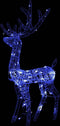 vidaXL - Kerstversiering - rendier - 140 - LED's - 120 - cm - acryl - blauw