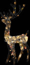 vidaXL - Kerstversiering - rendier - 140 - LED's - 120 - cm - acryl - meerkleurig
