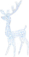 vidaXL - Kerstversiering - rendier - 140 - LED's - koudwit - 120 - cm - acryl