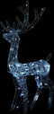 vidaXL - Kerstversiering - rendier - 140 - LED's - koudwit - 120 - cm - acryl