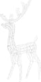 vidaXL - Kerstversiering - rendier - 140 - LED's - koudwit - 120 - cm - acryl