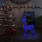 vidaXL - Kerstversiering - rendier - 90 - LED's - 60x16x100 - cm - acryl