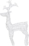 vidaXL - Kerstversiering - rendier - 90 - LED's - 60x16x100 - cm - acryl