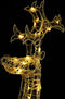vidaXL - Kerstversiering - rendier - 90 - LED's - 60x16x100 - cm - acryl