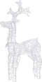 vidaXL - Kerstversiering - rendier - 90 - LED's - 60x16x100 - cm - acryl
