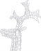 vidaXL - Kerstversiering - rendier - 90 - LED's - 60x16x100 - cm - acryl