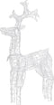 vidaXL - Kerstversiering - rendier - 90 - LED's - 60x16x100 - cm - acryl