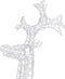 vidaXL - Kerstversiering - rendier - 90 - LED's - 60x16x100 - cm - acryl