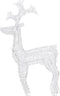 vidaXL - Kerstversiering - rendier - 90 - LED's - 60x16x100 - cm - acryl