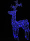 vidaXL - Kerstversiering - rendier - 90 - LED's - 60x16x100 - cm - acryl