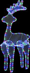 vidaXL - Kerstversiering - rendier - met - mesh - 306 - LED's - 60x24x89 - cm