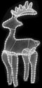 vidaXL - Kerstversiering - rendier - met - mesh - 306 - LED's - 60x24x89 - cm