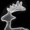 vidaXL - Kerstversiering - rendier - met - mesh - 306 - LED's - 60x24x89 - cm