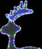 vidaXL - Kerstversiering - rendier - met - mesh - 306 - LED's - 60x24x89 - cm