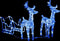 vidaXL - Kerstversiering - rendieren - en - slee - 160 - LED's - 130 - cm - acryl