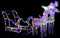 vidaXL - Kerstversiering - rendieren - en - slee - 160 - LED's - 130 - cm - acryl