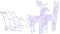 vidaXL - Kerstversiering - rendieren - en - slee - 160 - LED's - 130 - cm - acryl