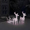 vidaXL - Kerstversiering - rendieren - en - slee - 160 - LED's - 130 - cm - acryl