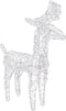 vidaXL - Kerstversiering - rendieren - en - slee - 160 - LED's - 130 - cm - acryl