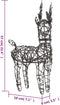 vidaXL - Kerstversiering - rendieren - en - slee - 160 - LED's - rattan - warmwit