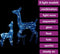 vidaXL - Kerstversiering - rendierfamilie - 160 - LED's - blauw - acryl