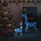 vidaXL - Kerstversiering - rendierfamilie - 160 - LED's - blauw - acryl
