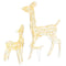 vidaXL - Kerstversiering - rendierfamilie - 160 - LED's - warmwit - acryl