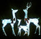 vidaXL - Kerstversiering - rendierfamilie - 201 - LED's - wit - en - zilverkleurig