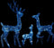 vidaXL - Kerstversiering - rendierfamilie - 300 - LED's - blauw - acryl