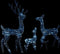 vidaXL - Kerstversiering - rendierfamilie - 300 - LED's - koudwit - acryl