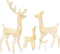 vidaXL - Kerstversiering - rendierfamilie - 300 - LED's - warmwit - acryl
