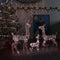 vidaXL - Kerstversiering - rendierfamilie - 300 - LED's - warmwit - acryl
