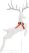 vidaXL - Kerstversiering - vliegend - rendier - koudwit - 120 - LED's - wit