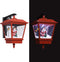 vidaXL - Kerstwandlamp - met - LED-lampjes - en - kerstman - 40x27x45 - cm - rood