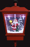 vidaXL - Kerstwandlamp - met - LED-lampjes - en - kerstman - 40x27x45 - cm - rood