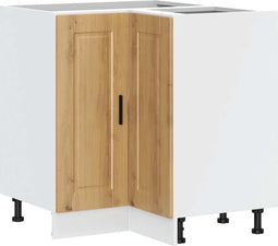 vidaXL - Keuken - hoekonderkast - "Porto" - bewerkt - hout - artisanaal - eikenkleur