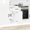 vidaXL - Keuken - onderkast - Kalmar - bewerkt - hout - hoogglans - wit