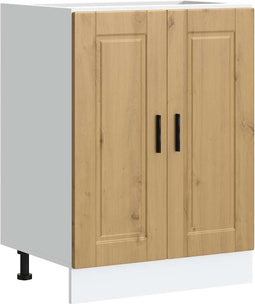 vidaXL - Keuken - onderkast - "Porto" - bewerkt - hout - artisanaal - eikenkleur