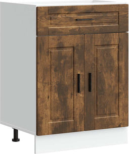 vidaXL - Keuken - onderkast - "Porto" - bewerkt - hout - gerookt - eikenkleurig