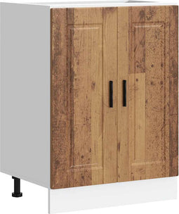 vidaXL - Keuken - onderkast - "Porto" - bewerkt - hout - oud - houtkleurig