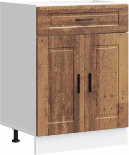 vidaXL - Keuken - onderkast - "Porto" - bewerkt - hout - oud - houtkleurig