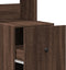 vidaXL - Keukenkast - 35x50x180 - cm - bewerkt - hout - bruin - eikenkleurig