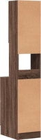 vidaXL - Keukenkast - 35x50x180 - cm - bewerkt - hout - bruin - eikenkleurig